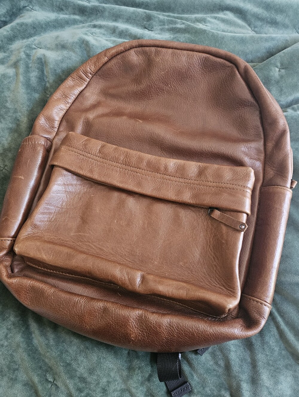 NWOT Brown Real Leather Backpack Unisex